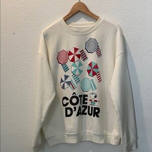 Peanuts Côte d'Azur Graphic White Sweater